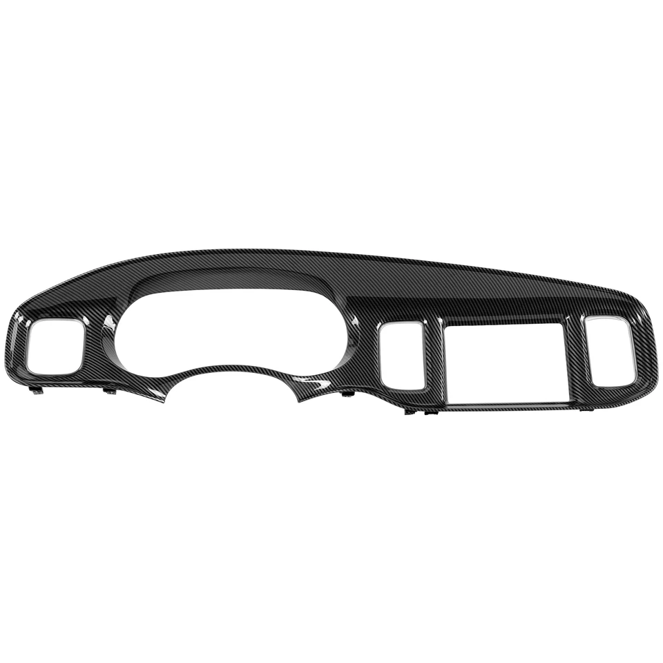 For 2011-2014 DODGE CHARGER INSTRUMENT PANEL RADIO DASH TRIM BEZEL CARBON STYLE - Image 3 of 4