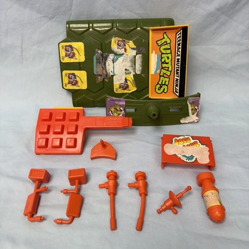 Vintage TMNT Party Wagon Van Original Parts Lot 1989 Playmates Roof Door Rebuild
