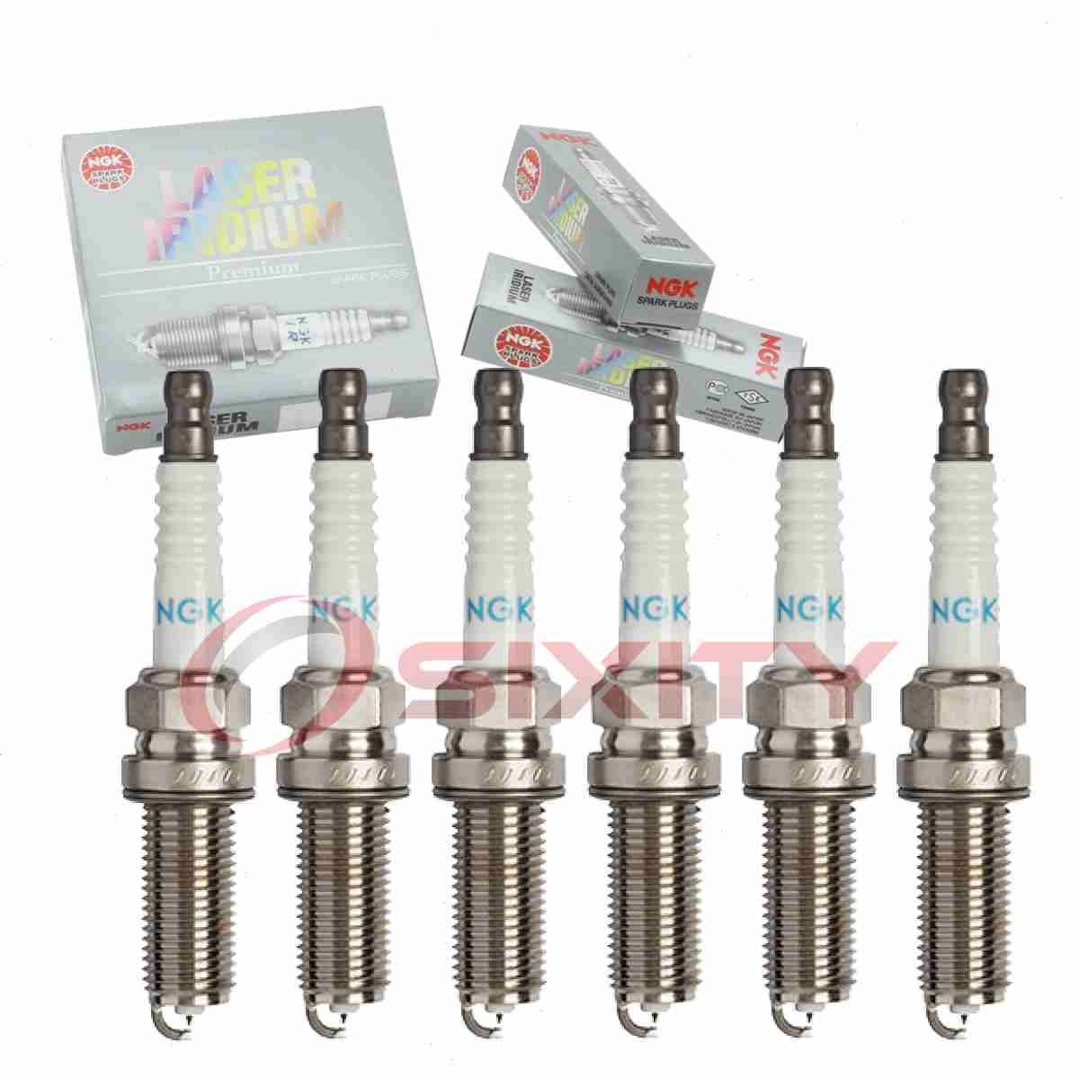 6 pc NGK Laser Iridium Spark Plugs for 2014-2018 Maserati Quattroporte 3.0L rf