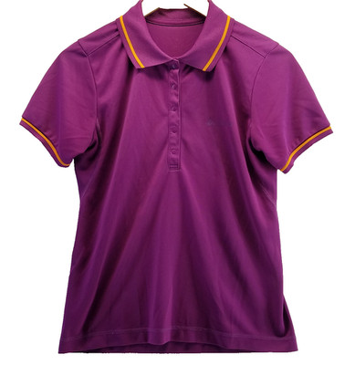 Odlo Golf Polo Shirt Purple Womens Small Short Sleeve Stretch Workout Pullover