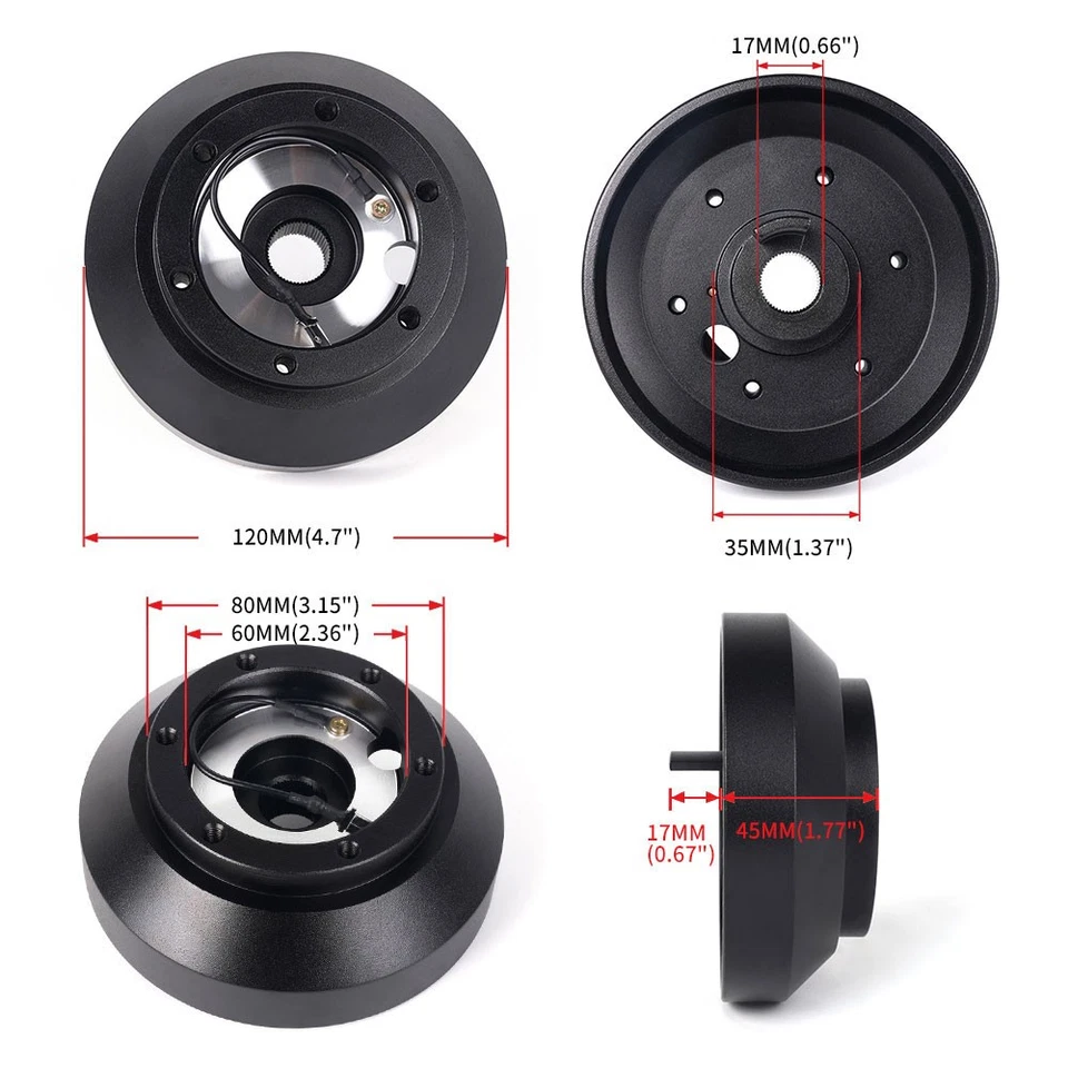14in Steering Wheel+Quick Release+Hub Adapter E30H For BMW M3 M5 318I 325 528e Foto 4 de 4