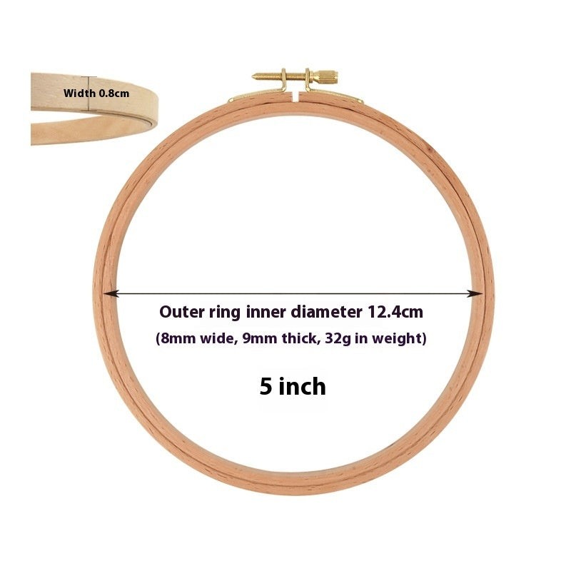 Hoop, Beechwood Hoops, Embroidery Hoop Frame, Craft Supplies