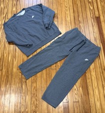 Nike Sportswear Club Fleece Gray Sweatshirt  Pants Set Size 2XL XXL Sweatsuit