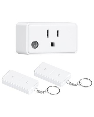 TREEWELL Remote Control Outlet with 2 Remotes, 200 FT Long Range Wireless Lig...