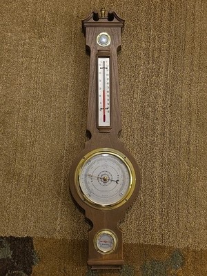 Vintage Springfield Weather Station Barometer Humidity Thermometer Tested Works