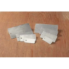 See All Industries Tuf-G36 Blank Tag, Aluminum Laminated, 2 In H X 4 In W,