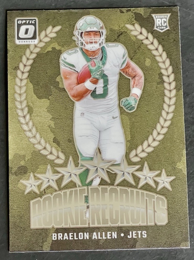 2024 Panini Donruss Optic Braelon Allen Rookie Recruits RC #18 Jets
