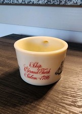 Vintage Old Spice Shaving Cup Mug Ship Grand Turk Salem 1786 Shulton EUC 2.5"