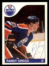 1985 OPC O-Pee-Chee Hockey #199 Randy Gregg Signed Autograph (no COA) *d2
