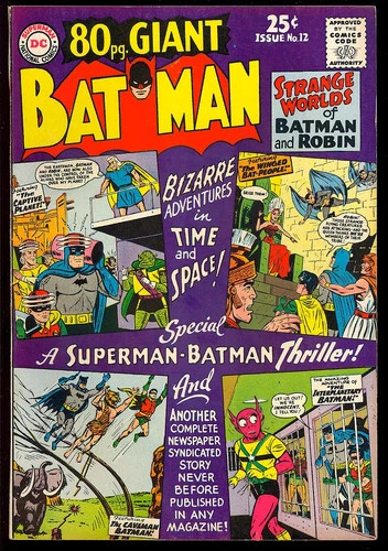 80 Page Giant #12 (Batman) Very Nice Silver Age Vintage DC Comic 1965 FN-VF
