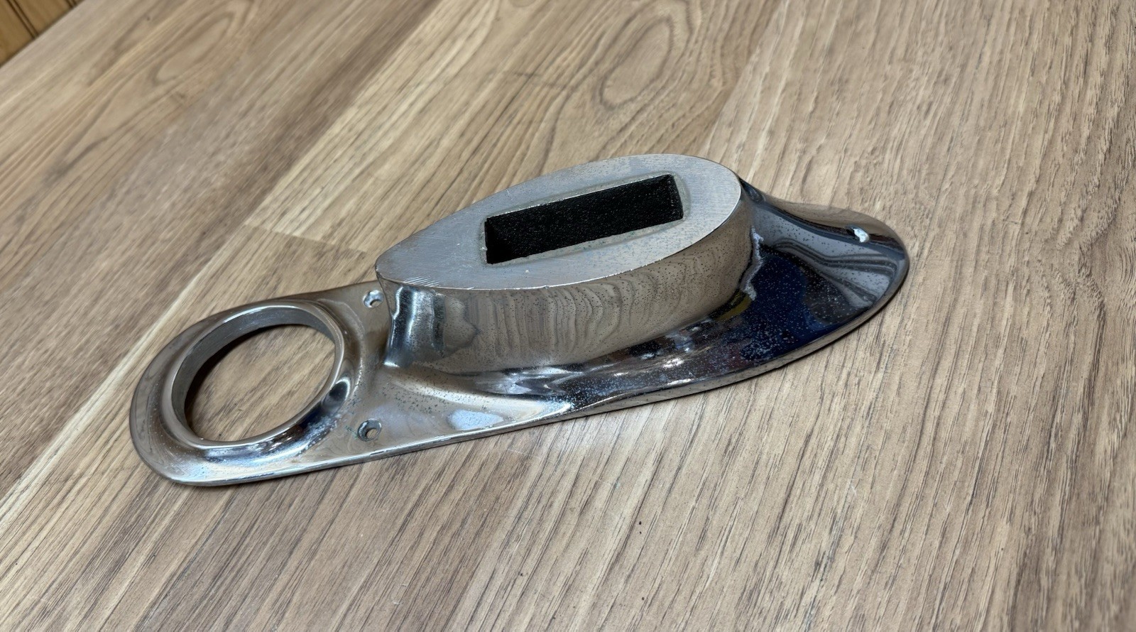 Vintage 1957 Century Resorter Boat Fuel Fiiler Bezel ++ Chromed Bronze AF C715