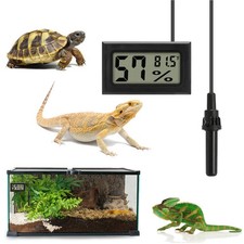 Digital LCD Indoor Reptile Temperature Sensor Humidity Meter Hygrometer Gauge