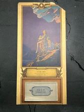 Maxfield Parrish Contentment 1928 Calendar Edison Mazda Indiana Advertisement