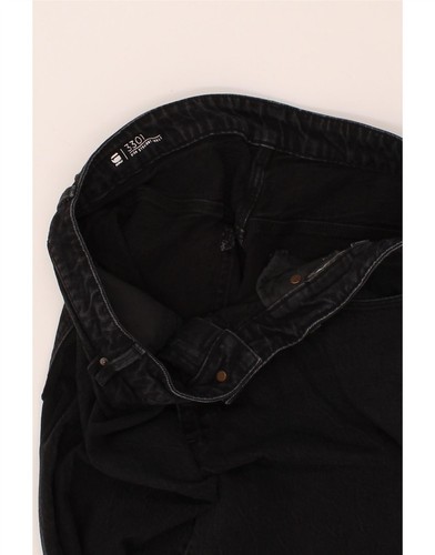 G-STAR Womens 3301 Straight Jeans W36 L25 Black PL05 - 第 3/3 張圖片