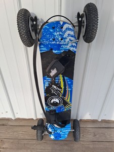 MBS Atom 94 Mountainboard with Foot Straps and Pneumatic Off-Road Wheels
