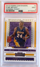 2019-20 Panini Contenders KOBE BRYANT #4 Winning Ticket Lakers PSA 9 Low Pop