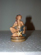 neuw. Sternzeichen Jungfrau Holzfigur Südtirol Holzschnitzerei Skulptur Horoskop