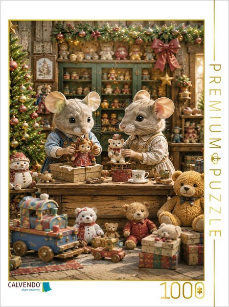 Calvendo Puzzle The Christmas Room | 1000 Pieces, Finished Size 25.2 × 18.9 In (-image