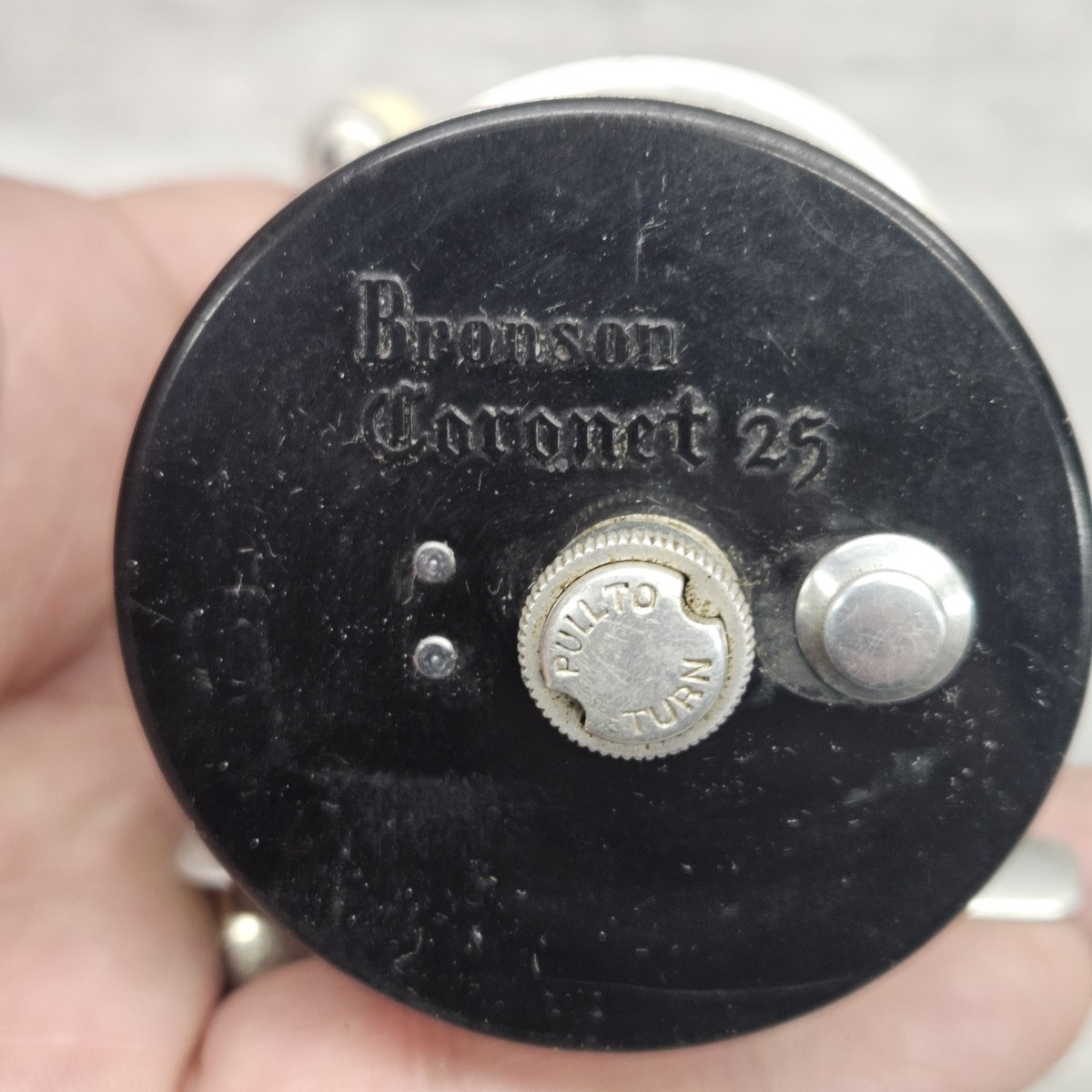Vintage Bronson J.A. Coxe Coronet 25 Fishing Reel w/ Leather Case