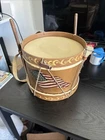 REPRODUCTION GREAT CIVIL WAR ERA ROPE TENSIONED FIELD DRUM 9” DIAMETER