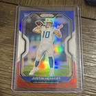 Panini 2020 Prizm Rookie Justin Herbert #325 Red White & Blue Prizm Chargers