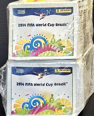 LOT 2 BOXES NEW PANINI FIFA World Cup Brazil 2014 Sealed 200 packs Ronaldo Messi