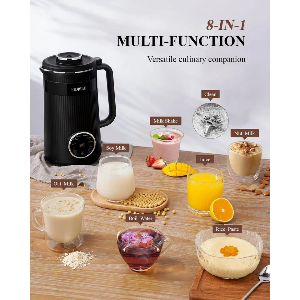 32oz 8-in-1 Automatic Soy Milk Maker with 20 Blades Auto Clean for Juice Food - Image 2 of 4