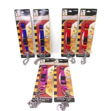  Lot of 2 Martingale 13"-20" 1/2" Wide Dog Collars Up To 35-lbs CHOOSE COLOR