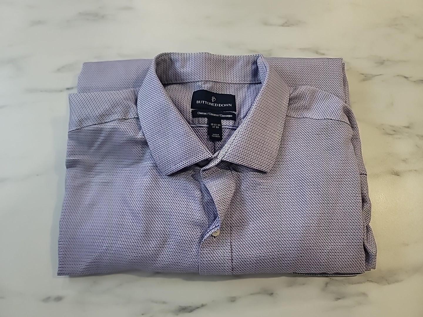 Buttoned Down Men's Long Sleeves Button Purple Bl… - image 8