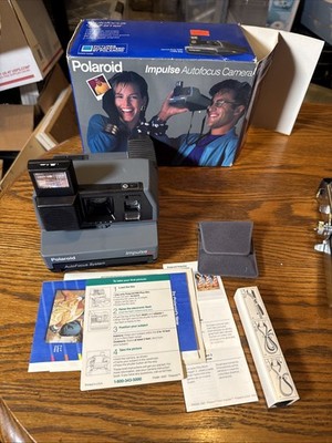 Polaroid Impulse AF Portrait Instant Film Camera Vintage Autofocus Original Box