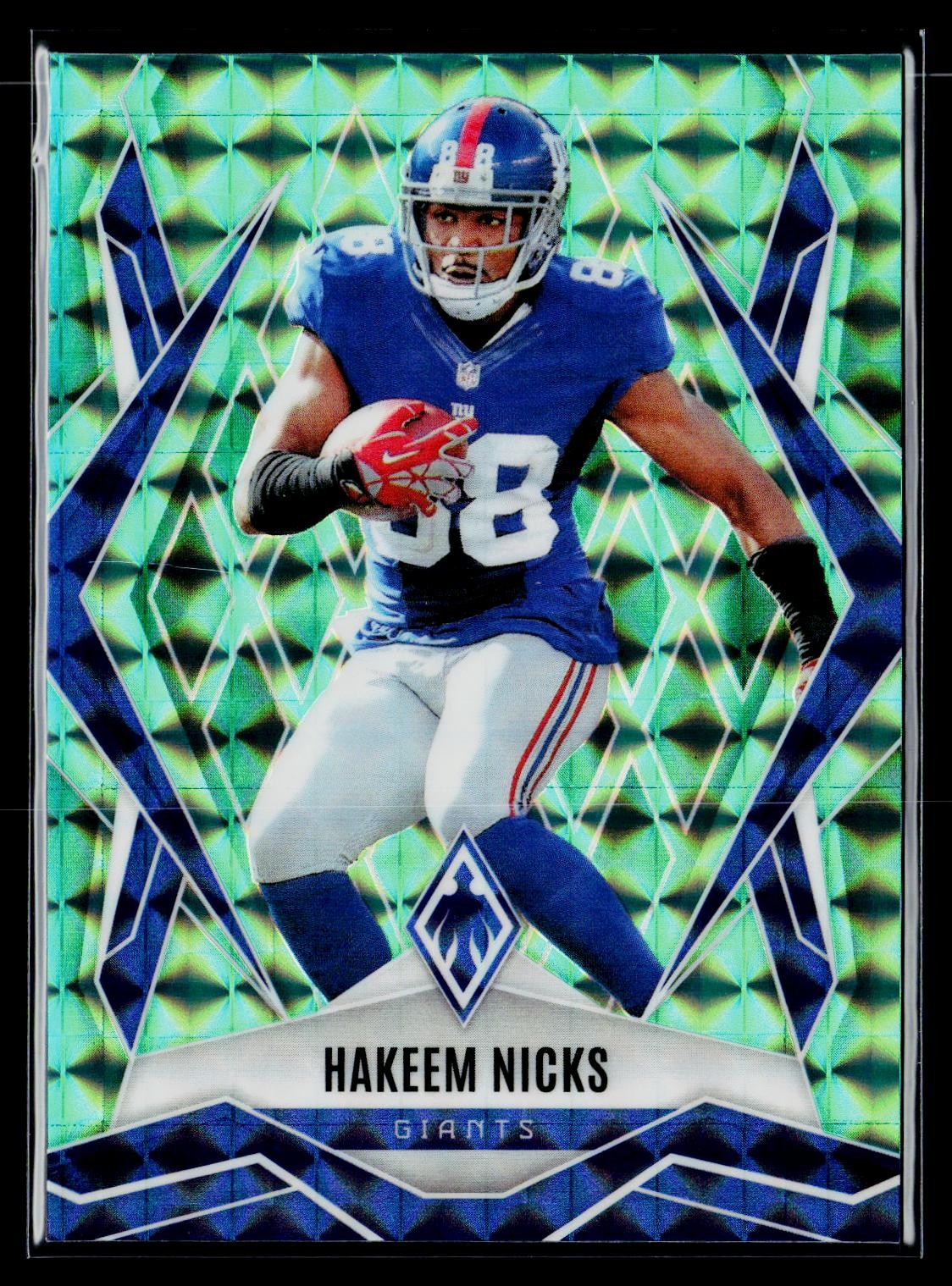 Hakeem Nicks 2025 Panini Phoenix Teal Pyramids Prizm /299 #86 New York Giants