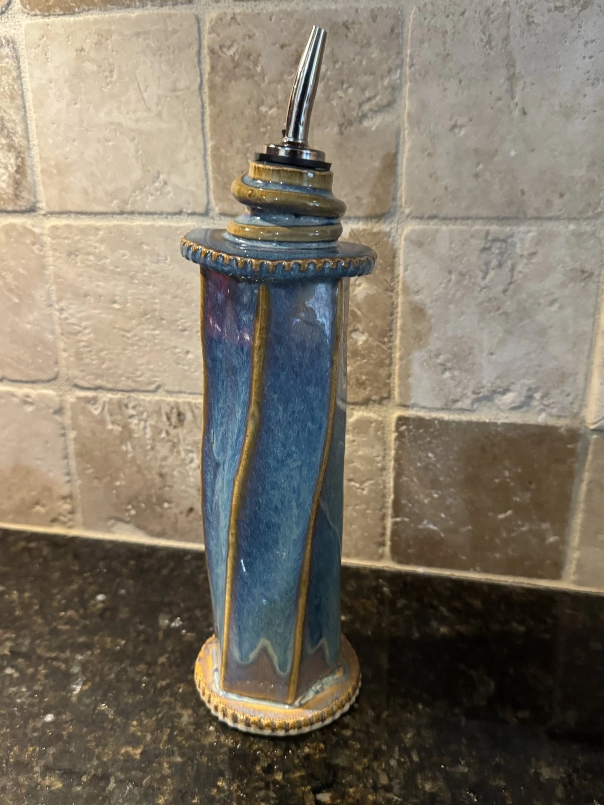 Olive Oil Dispenser - Handmade Pottery