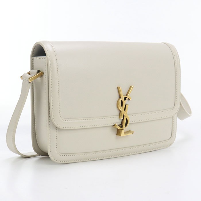 SAINT LAURENT 634305 Borsa a tracolla Solferino pelle bianca donna