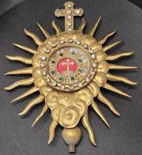 TRUE CROSS 1st Class Relic Antique Religious Official Catholic Reliquary