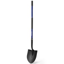 Shovel Digging Heavy Duty Fiberglass Handle, Spade Gardening Transferring Blue