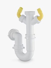 Single Bowl Kitchen Sink Odour Trap Plumbing Connector Kit Dual Dishwasher Hose