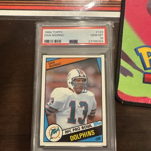 1984 Topps Football #123 Dan Marino Miami Dolphins RC Rookie HOF PSA 10 GEM MINT