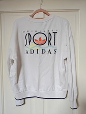 Adidas Originals Sport Graphic Sweatshirt Cloud White Size M Brand New No Tags