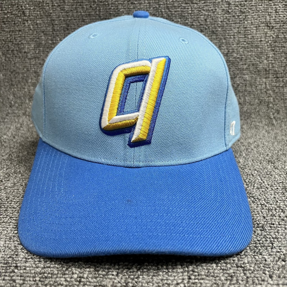 '47 Brand Goonins Baseball Team Fitted Cap Hat Blue Yellow
