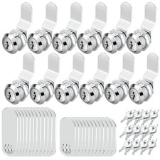 5/8 Cam Locks - 5/8 Diameter Cam Lock Keyed Alike Cabinet Locks Secure 5/8inch