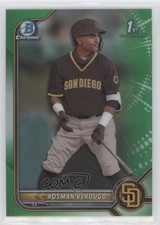 2022 Bowman Chrome Prospects Green Refractor 92/99 Rosman Verdugo #BCP-193 0c6