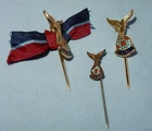 3  x WW2 RAFA ENAMEL ROYAL AIR FORCE ASSOCIATION MILITARY BADGE WORLD WAR II