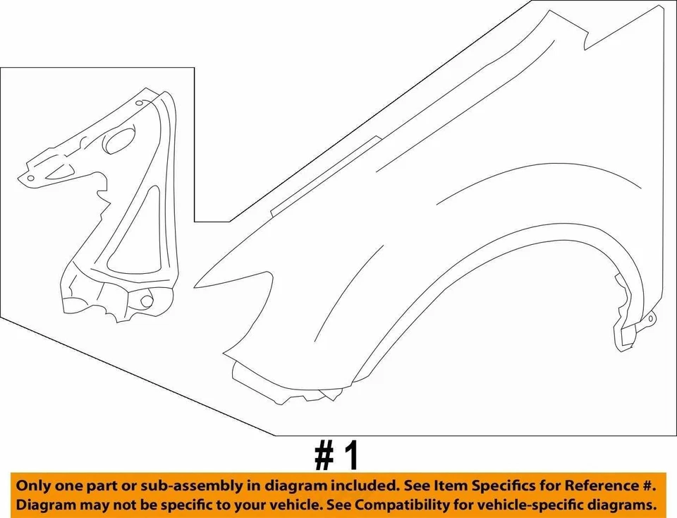 2008-2014 斯巴鲁翠贝卡发球杆挡泥板 UKC2I — 第 3/3 张图片