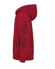 Tommy Hilfiger Boys Signature Zip Hoodie Size 5 XS Scooter Red NWT Full Zip