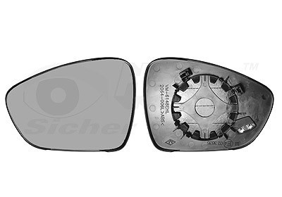 VAN Wezel Spiegelglas, AußEnspiegel Links U.A. FüR CitroËN, Ds, Peugeot-image