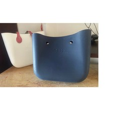 O Bag Borsa Blu In Gomma Senza Manici