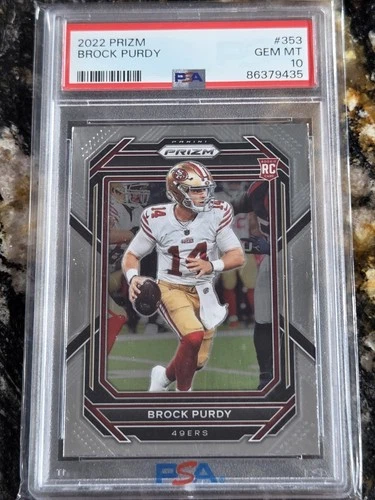 2022 Brock Purdy RC #353 Panini Prizm PSA 10 Gem Mint!