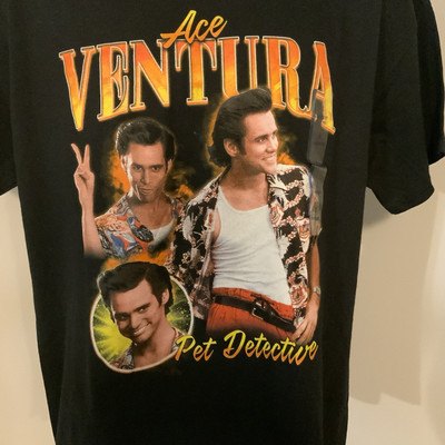 Ace Ventura T-shirt Unisex Size L,LARGE, Jim Carey Pet Detective