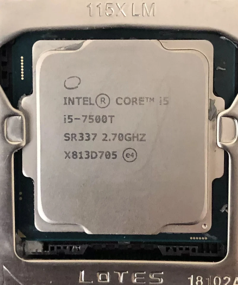 7th Gen Intel Core i5-7500T CPU 2.7 GHz (Turbo 3.3 GHz) 4-Core 6M LGA-1151 SR337 - Image 2 of 4