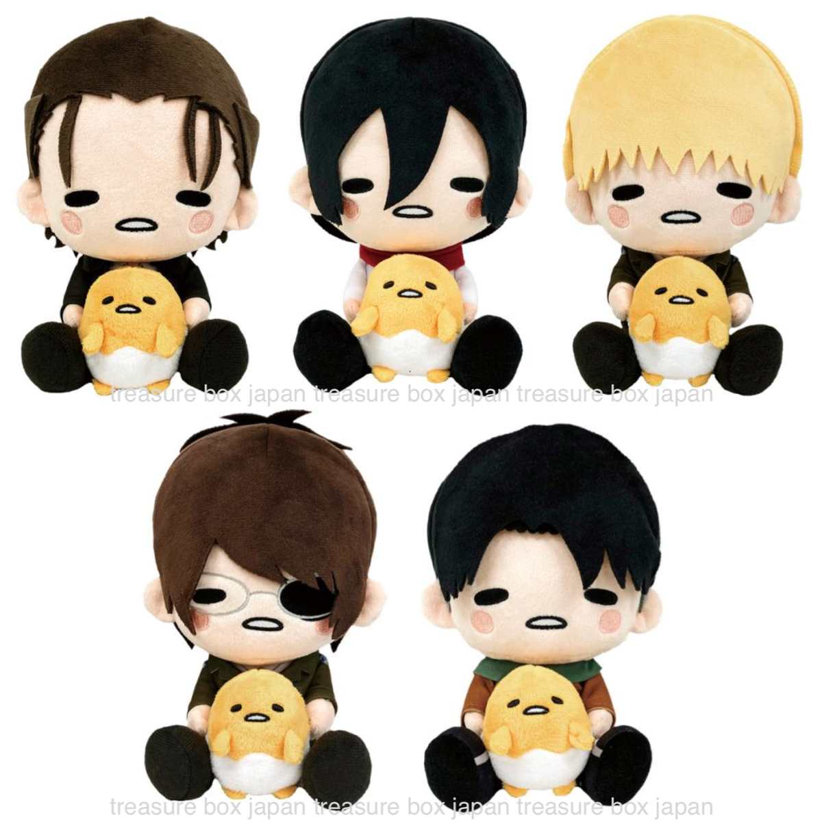 Attack on Titan x Sanrio vol.3 Eren Mikasa Armin Hanji Levi